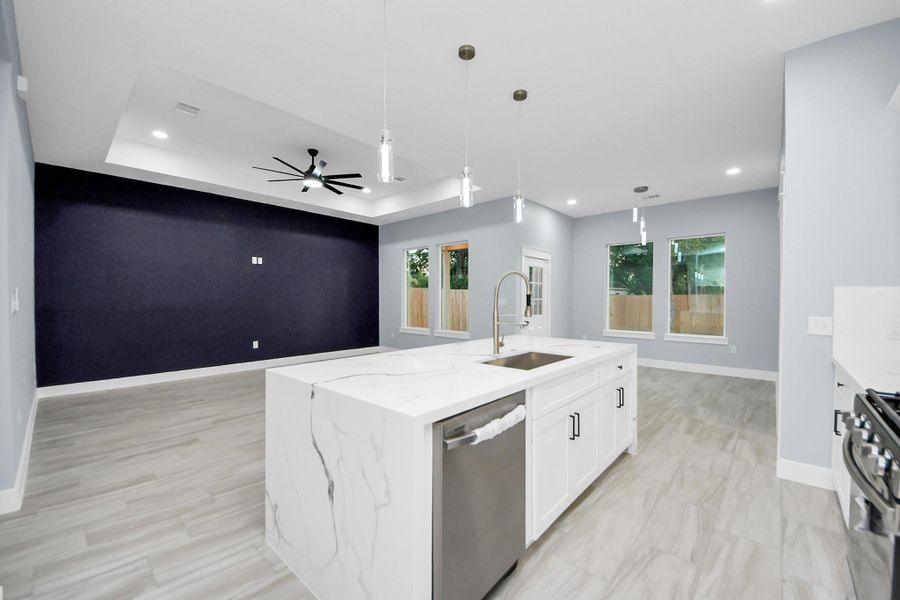 Furnished interior view inside a new home in , La Porte (Image 6).