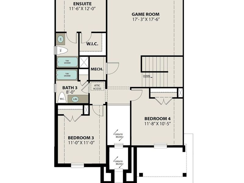 2D floor plan layout of this home in Sierra Vista, Rosharon, TX (Image 5). 2D floor plan layout of this home in Sierra Vista, Rosharon, TX (Image 5).
