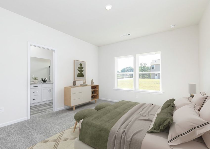 Representative furnished interior of a home built from the Savannah by LGI Homes in Lake Preserve at Jackson Trail, Hoschton (Image 7).