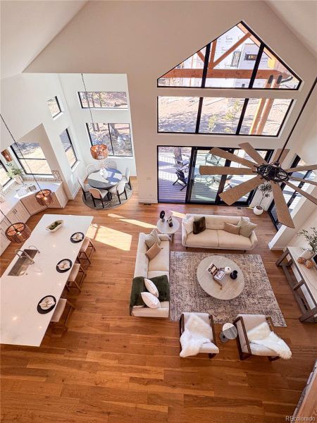 Furnished interior view inside a new home in , Evergreen (Image 9).