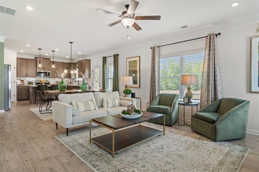 Furnished interior view inside a new home in The Stiles, Cartersville (Image 16).