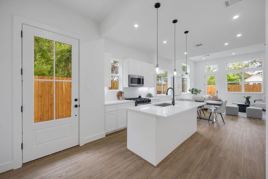 Furnished interior view inside a new home in , Houston (Image 28).