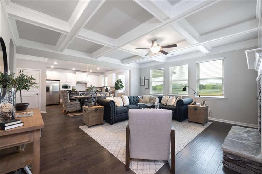 Furnished interior view inside a new home in Kingsmere Estates, Loganville (Image 3).