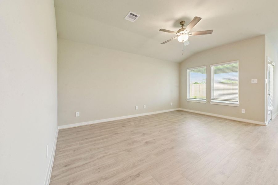 Spacious, unfurnished interior of a new home in Pine Lake Cove - Premier Series, Montgomery (Image 15). Spacious, unfurnished interior of a new home in Pine Lake Cove - Premier Series, Montgomery (Image 15).