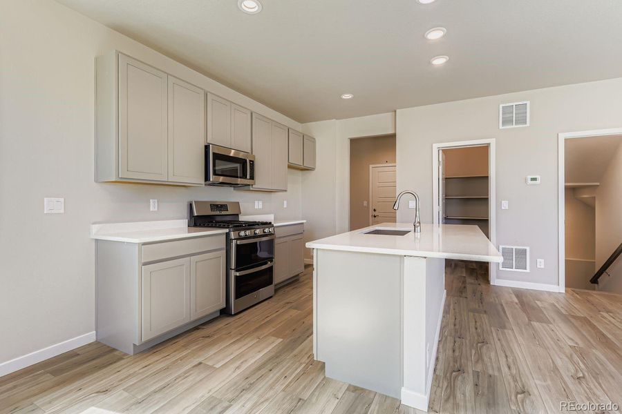 Furnished interior view inside a new home in Buffalo Highlands – Commerce City, Commerce City (Image 6). Furnished interior view inside a new home in Buffalo Highlands – Commerce City, Commerce City (Image 6).