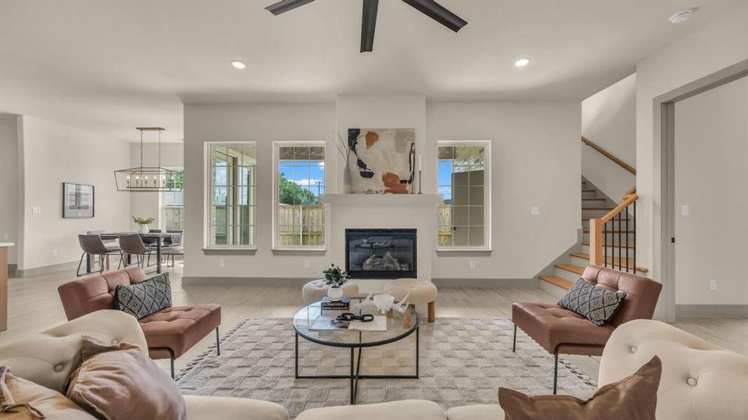 Furnished interior view inside a new home in , Aledo (Image 25).