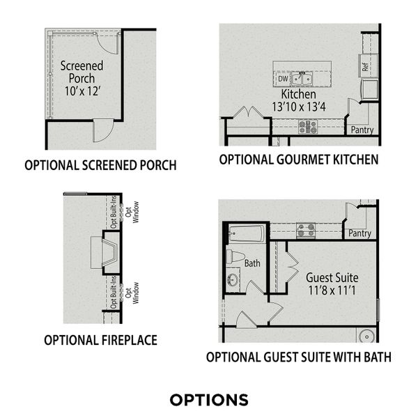 2D floor plan layout for the The Preston A by Davidson Homes LLC in Wendell Ridge, Wendell, NC (Image 4).