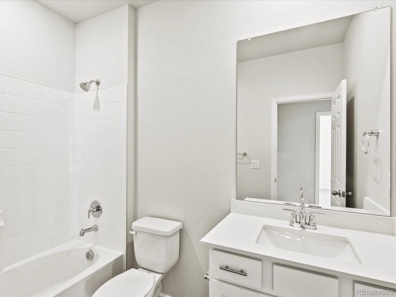 Furnished interior view inside a new home in Poudre Heights: The Alpine Collection, Windsor (Image 8).