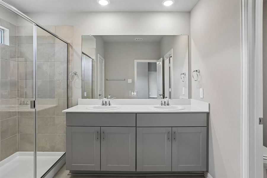 Furnished interior view inside a new home in Stella Hills, Denton (Image 16).