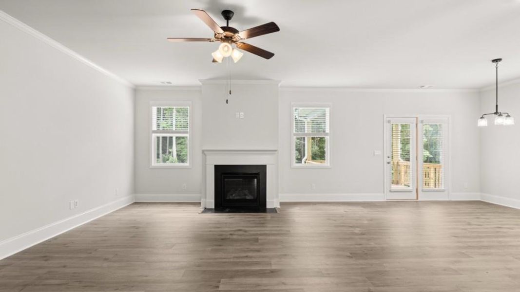 Spacious, unfurnished interior of a new home in Butner Estates, South Fulton (Image 14). Spacious, unfurnished interior of a new home in Butner Estates, South Fulton (Image 14).