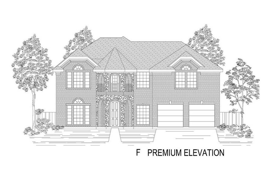 Representative rendering of the exterior for the Regency 2F (w/Game) by First Texas Homes (Image 11).