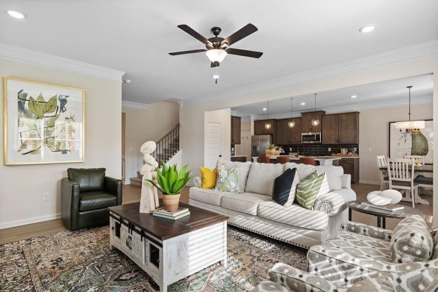 Furnished interior view inside a new home in Sycamore Crest, Calhoun (Image 30).