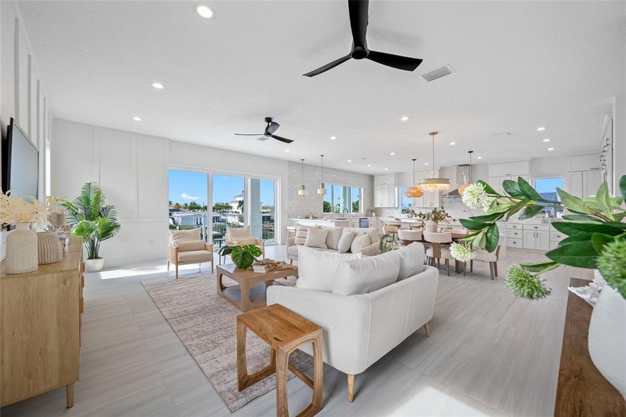 Furnished interior view inside a new home in , Madeira Beach (Image 38).