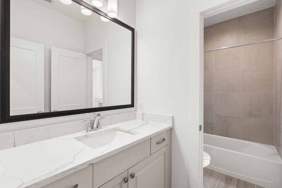 Furnished interior view inside a new home in The Trails, New Caney (Image 10).