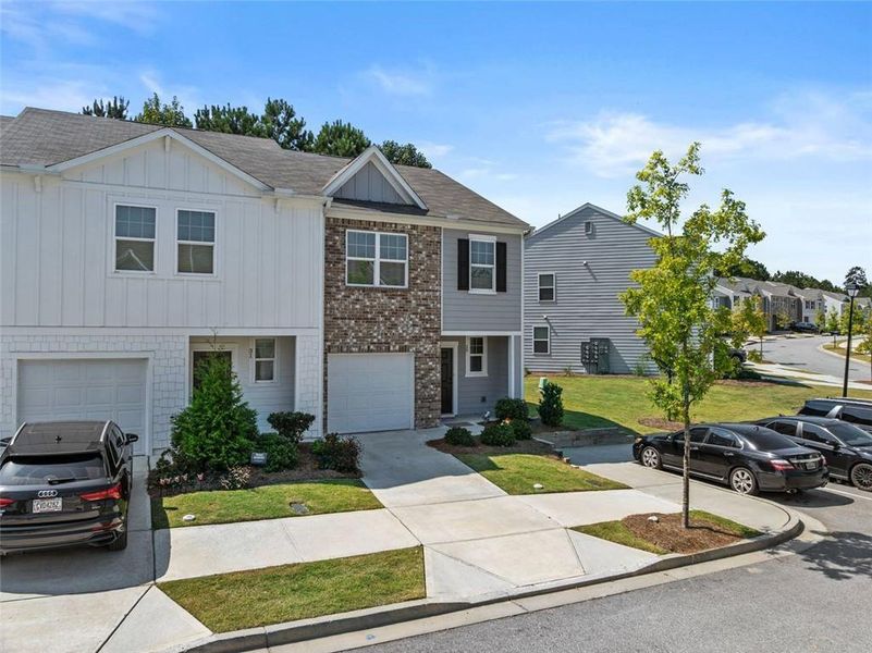 Front exterior of a new home in , Winder, GA, highlighting curb appeal (Image 2). Front exterior of a new home in , Winder, GA, highlighting curb appeal (Image 2).