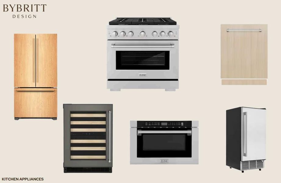 Premium kitchen appliances offer both style and functionality for modern culinary spaces.
