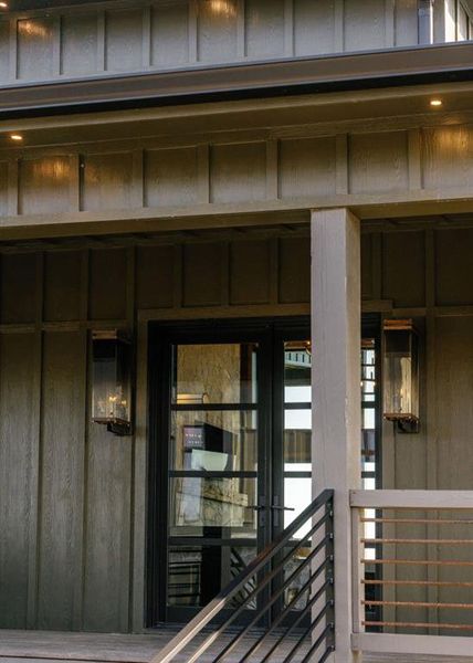 Exterior details and patio area of a home in , Mineral Bluff (Image 31).