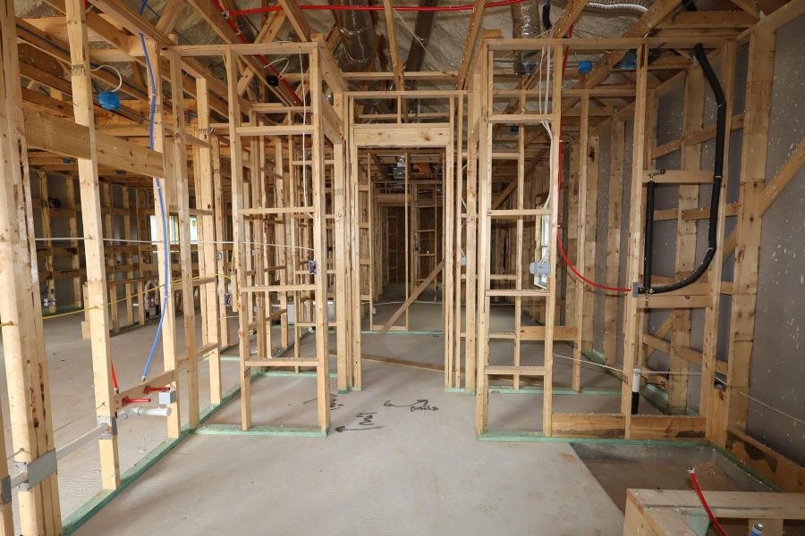 In-progress construction of a new home in Harvest Green 45', Richmond, TX (Image 10). In-progress construction of a new home in Harvest Green 45', Richmond, TX (Image 10).