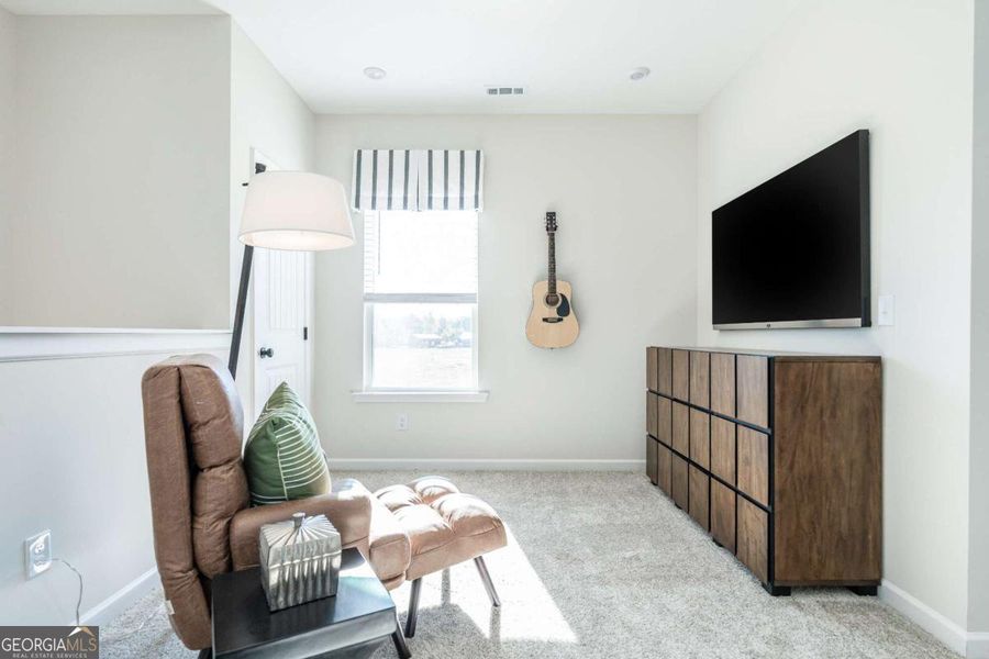 Furnished interior view inside a new home in Trellis Park, Hampton (Image 28). Furnished interior view inside a new home in Trellis Park, Hampton (Image 28).