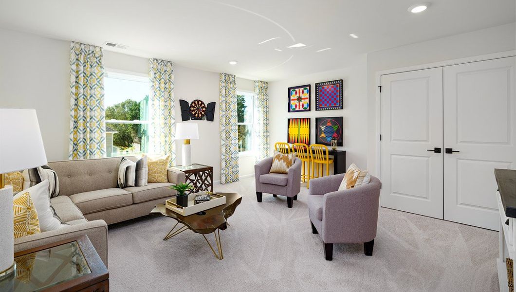 Furnished interior view inside a new home in Sylvan Creek, Denver (Image 13).
