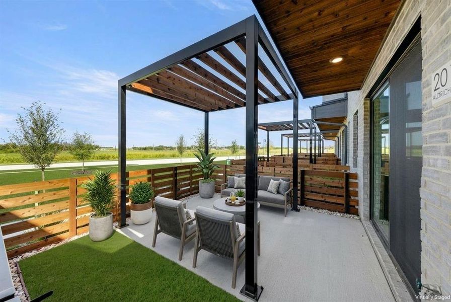 2013 Aldrich Mews patio Catalpa