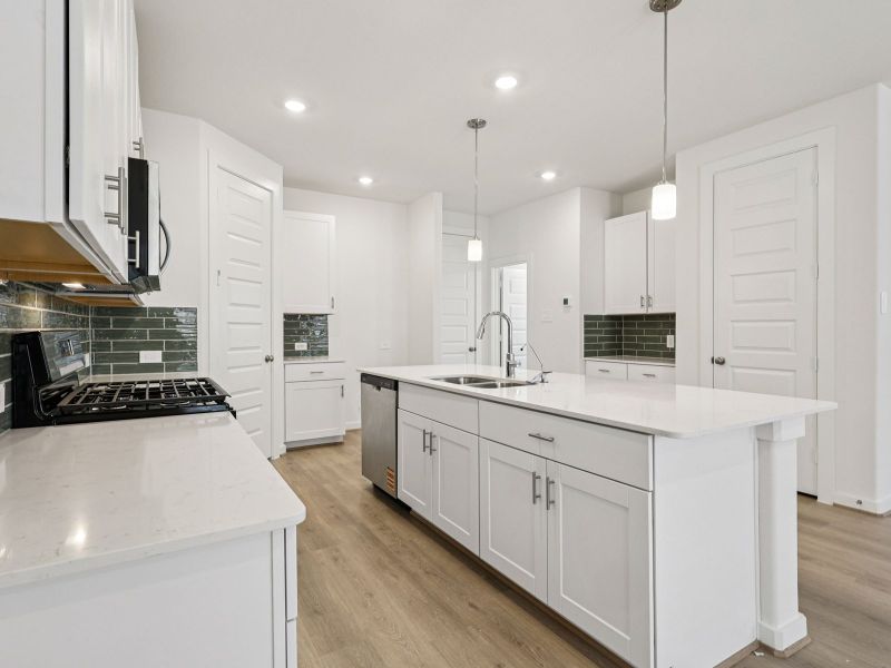 Furnished interior view inside a new home in Spring Brook Village - City Series, Houston (Image 3).