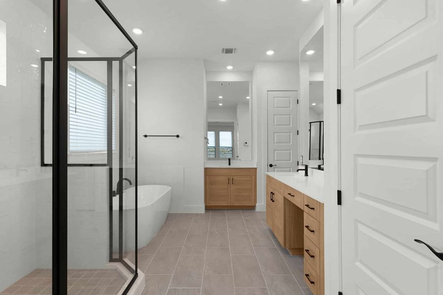 Furnished interior view inside a new home in The Grove at Blackhawk, Pflugerville (Image 6).