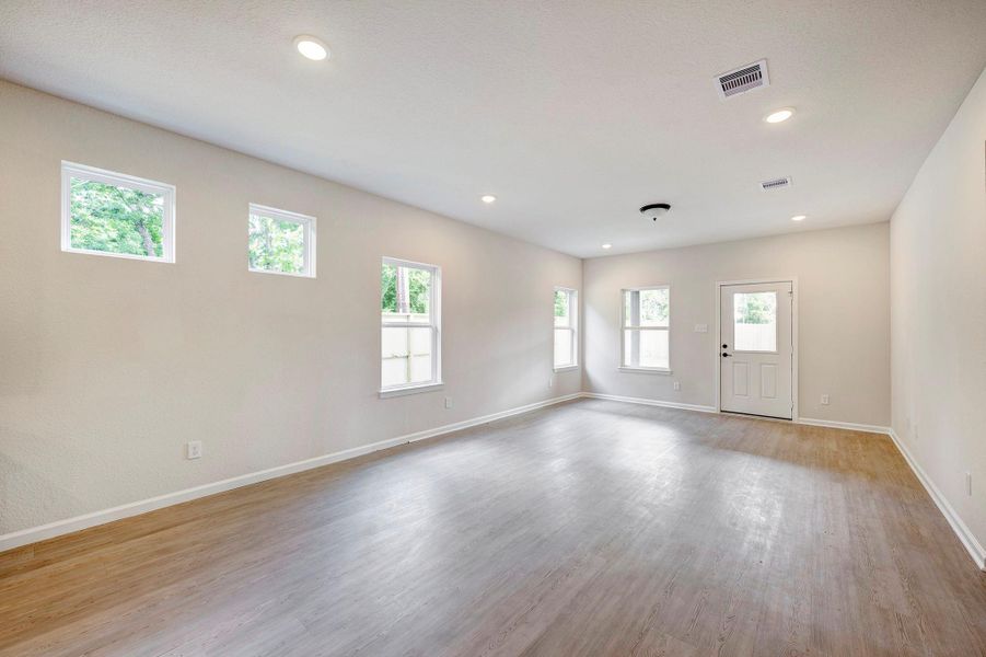 The Davenport II- Family Room. Home under construction. Sample floor plan photo used for illustrative purposes only. Upgrades, selections options, windows and colors may vary. The Davenport II- Family Room. Home under construction. Sample floor plan photo used for illustrative purposes only. Upgrades, selections options, windows and colors may vary.