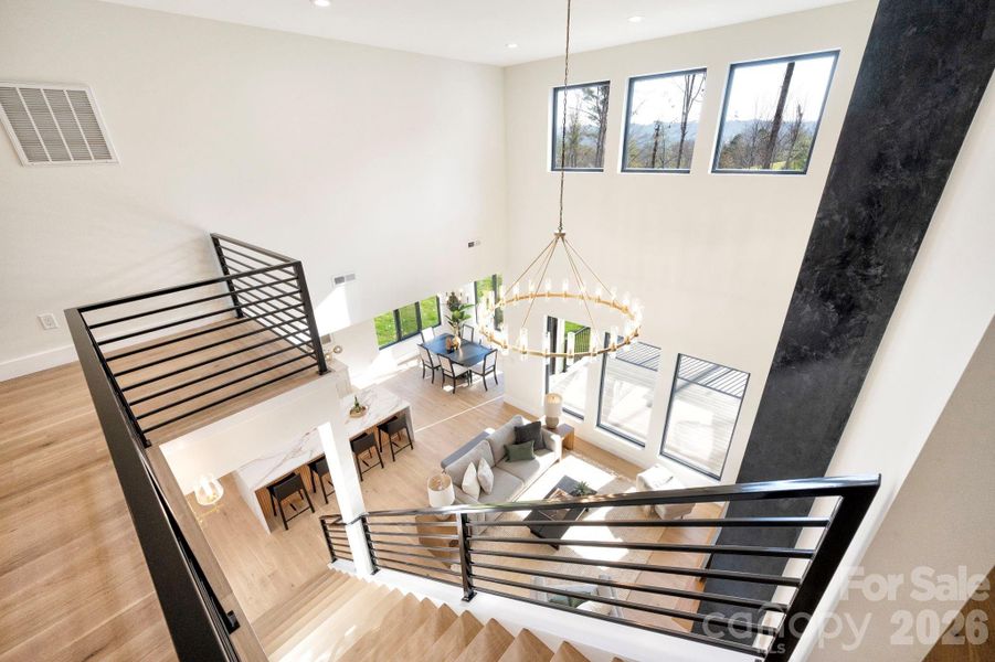 Furnished interior view inside a new home in , Weaverville (Image 23).