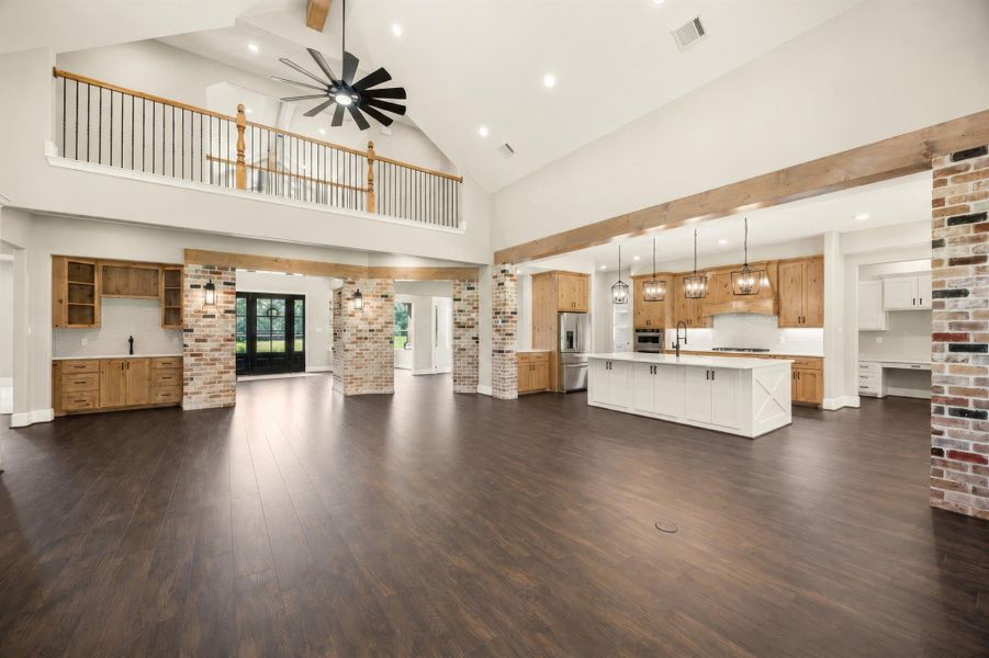 Furnished interior view inside a new home in , New Waverly (Image 8).