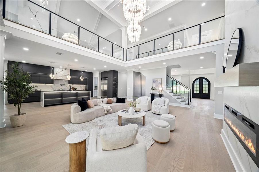 Furnished interior view inside a new home in , Suwanee (Image 55).