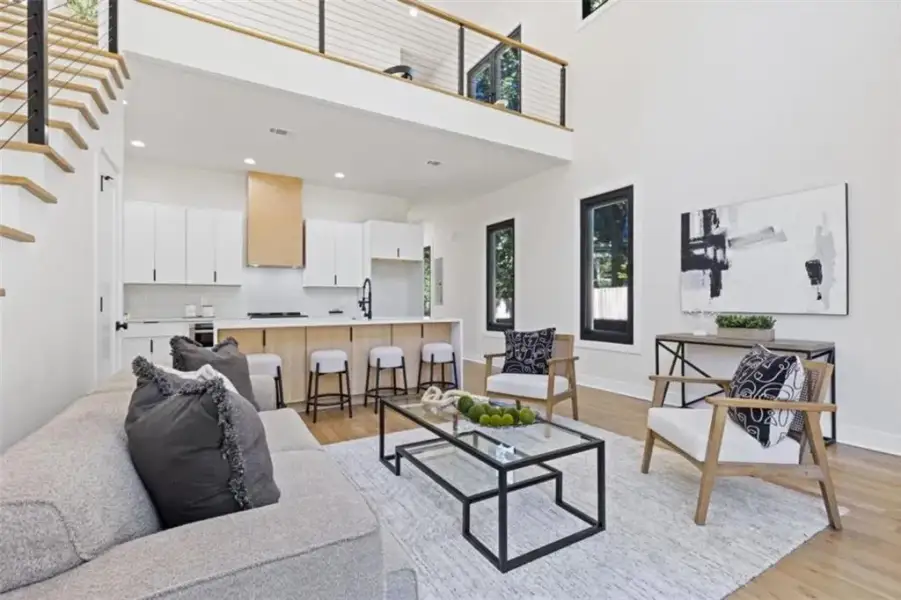 Furnished interior view inside a new home in , Atlanta (Image 20).