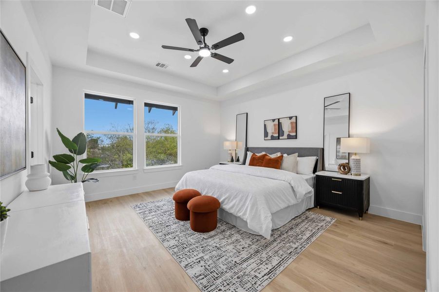 Furnished interior view inside a new home in , Houston (Image 16).