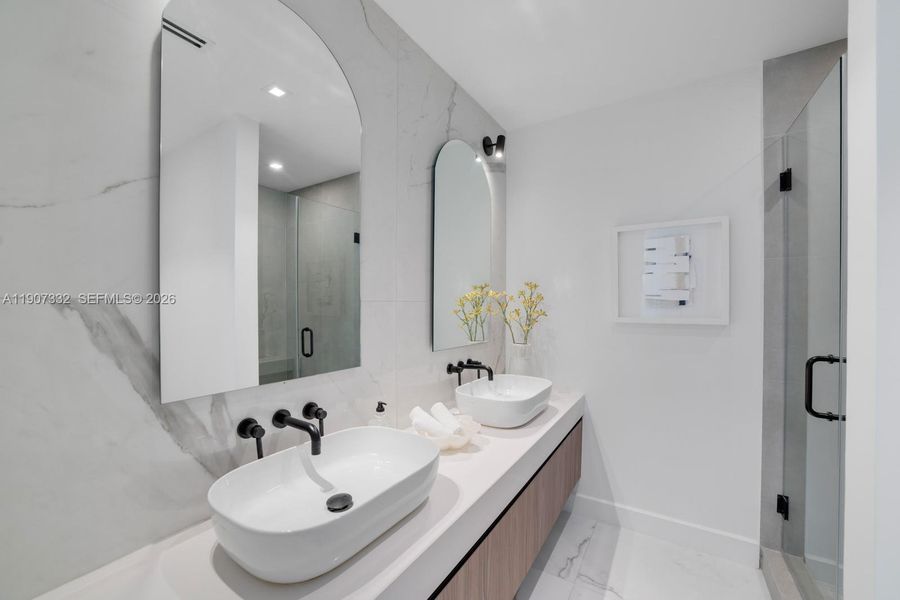 Furnished interior view inside a new home in , Miami Beach (Image 10). Furnished interior view inside a new home in , Miami Beach (Image 10).