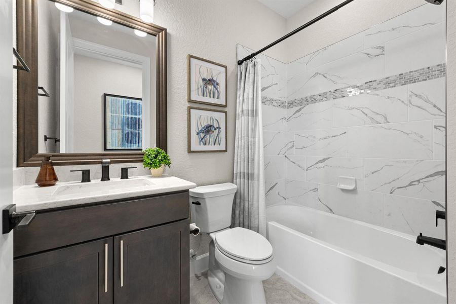 Furnished interior view inside a new home in Del Webb Tradition, Port St. Lucie (Image 19). Furnished interior view inside a new home in Del Webb Tradition, Port St. Lucie (Image 19).