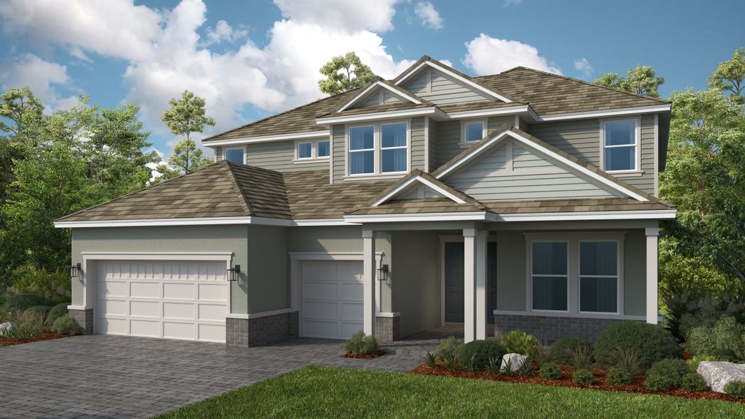 Representative exterior photo of a completed home built from the Ravenna by Taylor Morrison in Westview Community Group Page, Kissimmee, FL (Image 4).