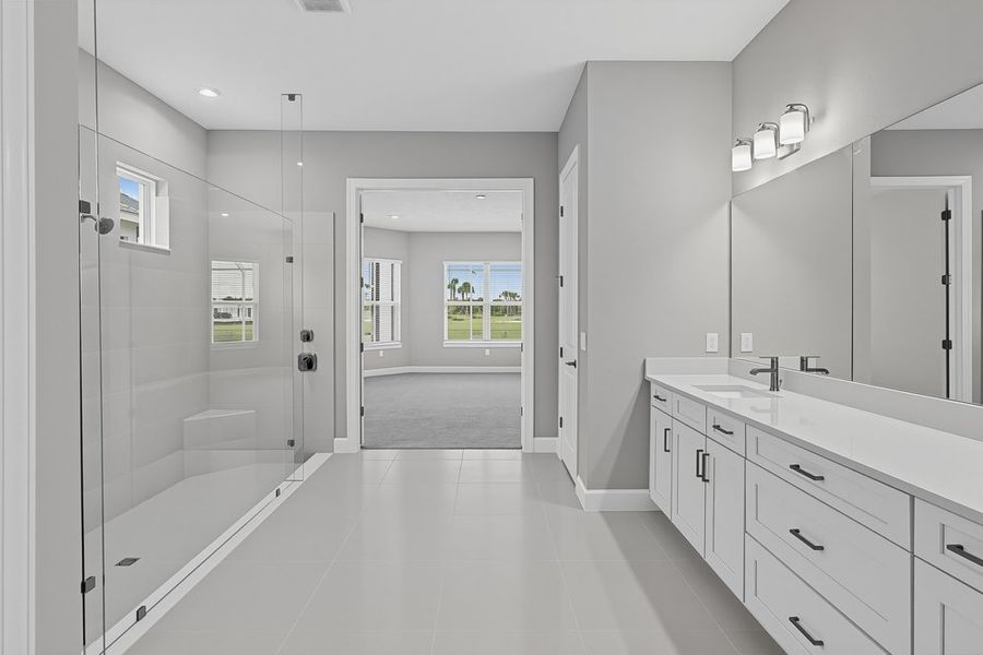 Furnished interior view inside a new home in Westview Community Group Page, Kissimmee (Image 9).