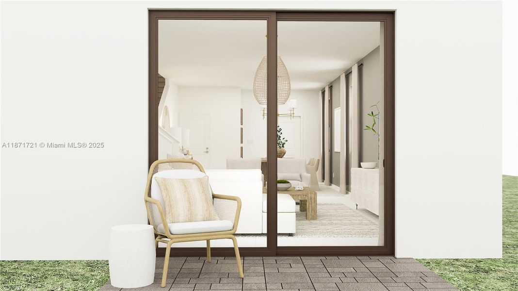 Furnished interior view inside a new home in Arbor Estates, Miami (Image 8).