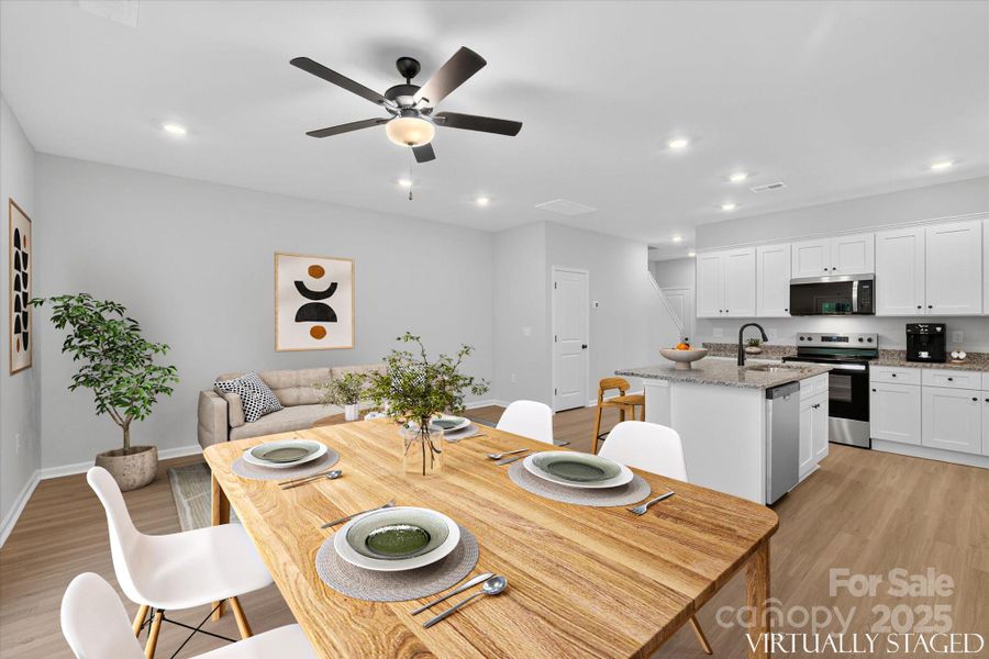 Furnished interior view inside a new home in Rhyne Court, Gastonia (Image 8).