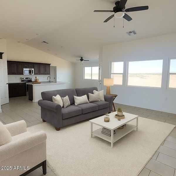 Staged Living Room Staged Living Room