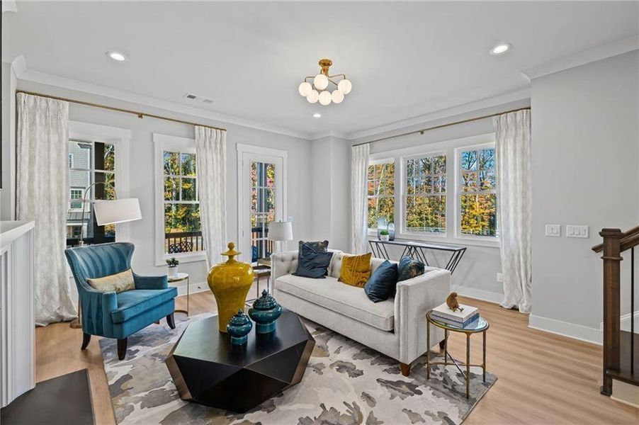Furnished interior view inside a new home in , Kennesaw (Image 4).