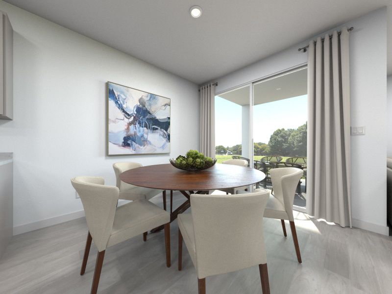 Rendering of the San Marino Dining Area. Rendering of the San Marino Dining Area.