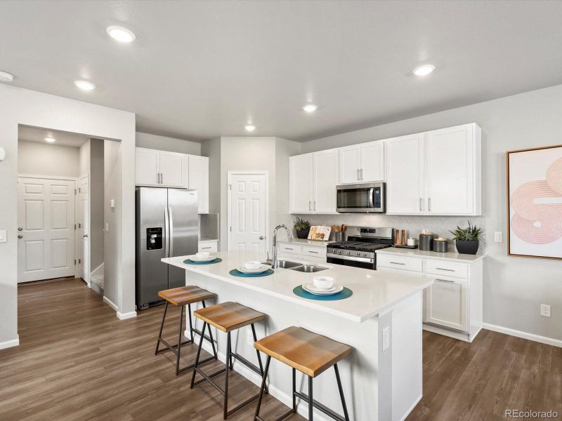 Furnished interior view inside a new home in , Aurora (Image 22).