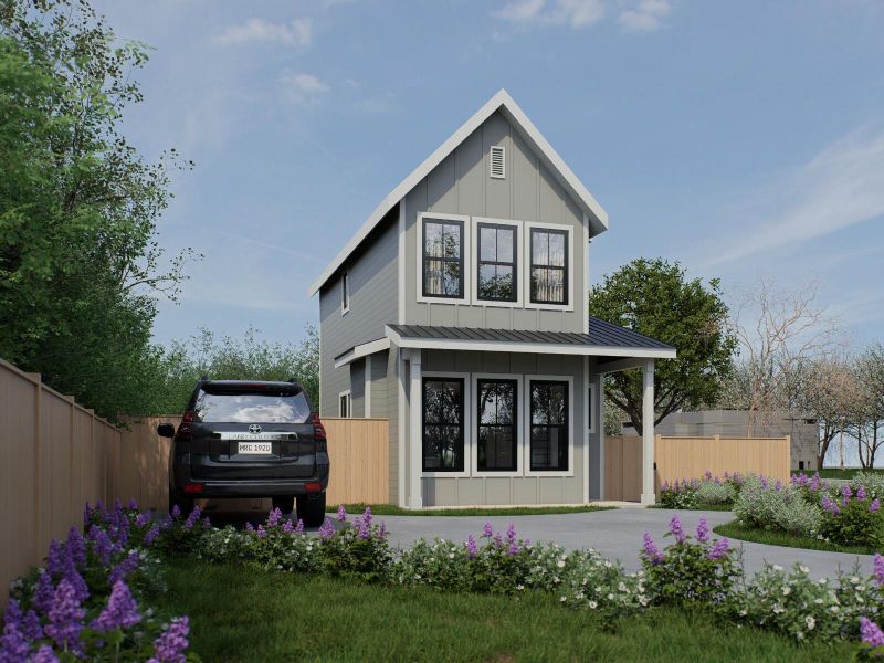 Front exterior of a new home in , North Charleston, SC, highlighting curb appeal (Image 16).