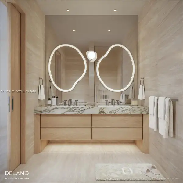 Furnished interior view inside a new home in , Miami (Image 4).