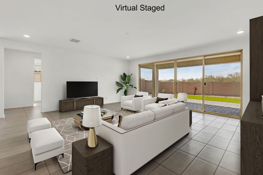 Furnished interior view inside a new home in Montelena, Marana (Image 2).