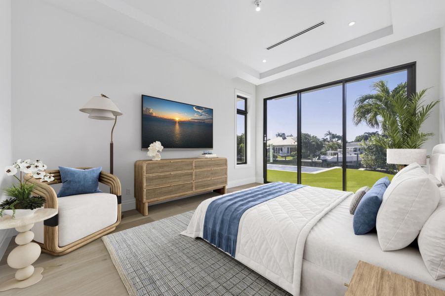 STAGED PRIMARY BEDROOM