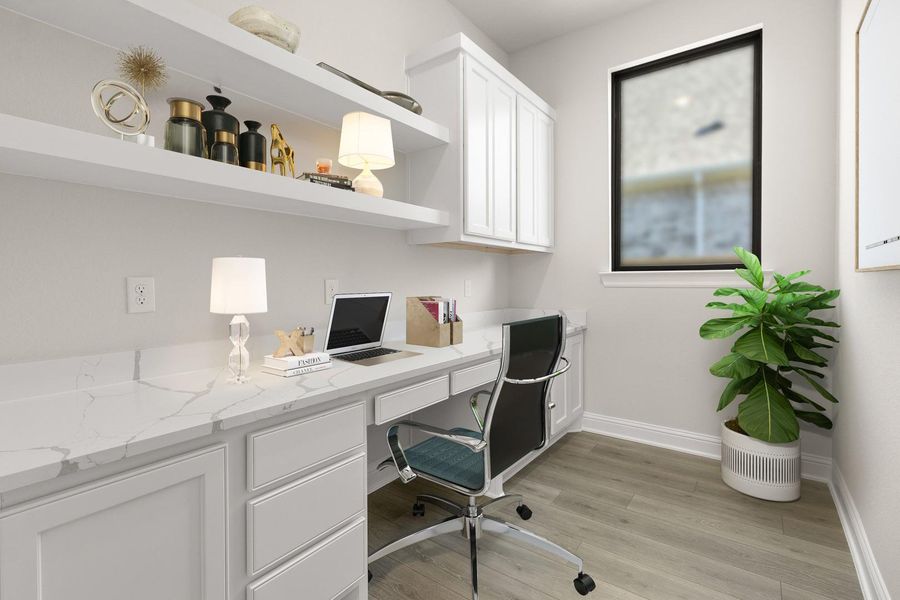 Virtually Staged Pocket Office