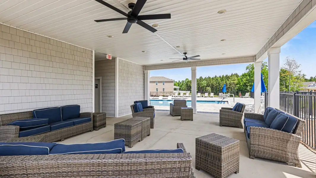 Exterior details and patio area of a home in Heritage Crossing, Conway (Image 3).
