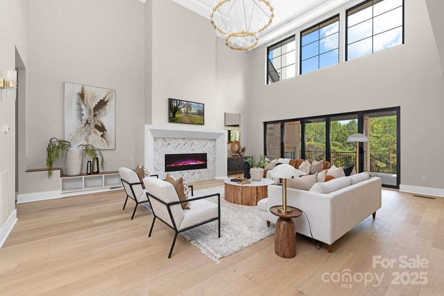 Furnished interior view inside a new home in , Weddington (Image 37).